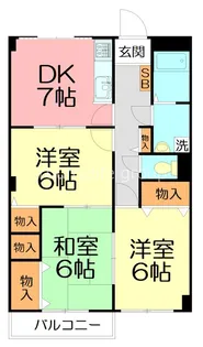 ヤマタケハウス【2階】の間取り