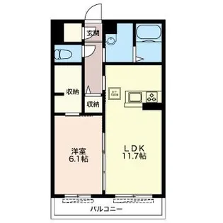ソレアード【3階】の間取り