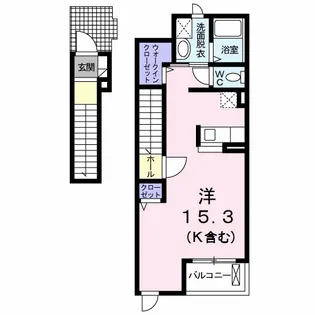 ボンヌシャンス多摩【2階】の間取り