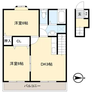 ラ・フォーレ122【2階】の間取り