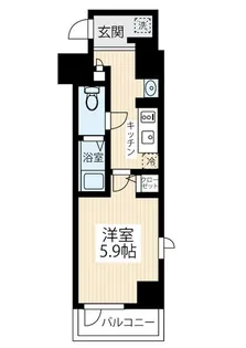 ハイズマキシヴ立川錦町【2階】の間取り