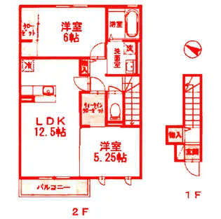 リバーサイド葉山【2階】の間取り