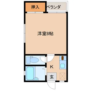 コーポオータム【1階】の間取り