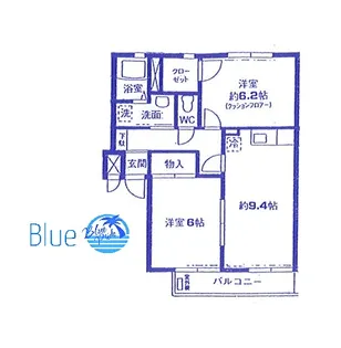 スクエア小杉A【2階】の間取り