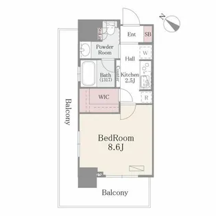 ルミレイス豊洲【12階】の間取り