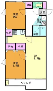 ベルフォーレ植木野【2階】の間取り