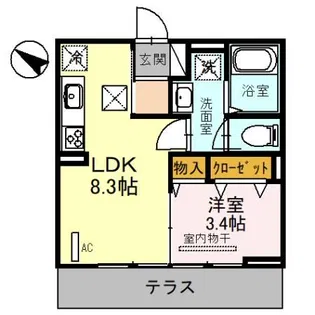 Dimorare【1階】の間取り