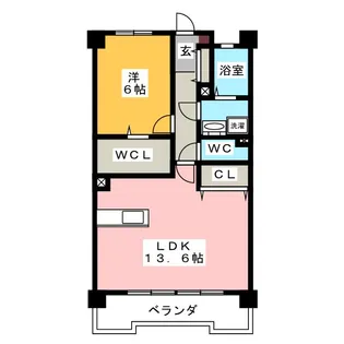 ロイヤルハイツワコーII【6階】の間取り
