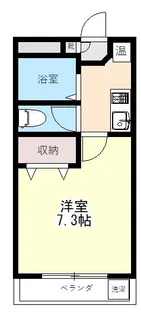 ハウスリーク381【3階】の間取り