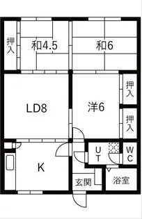 清水マンションA【2階】の間取り