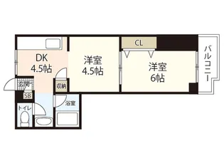 舟入安本ビル【5階】の間取り