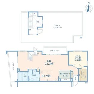 BLIKS若林【3階】の間取り