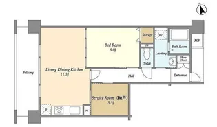 アーバンライフ目白駅前【2階】の間取り