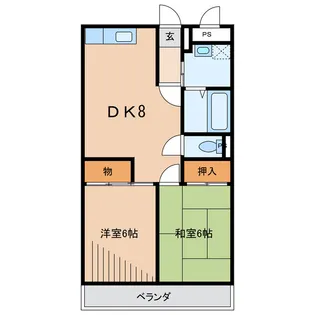 ルミネス壱番館【3階】の間取り
