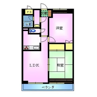 エスポワール大島【2階】の間取り
