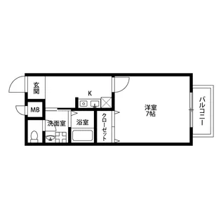 シャルム 砂道【1階】の間取り