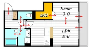 ウィングA【1階】の間取り