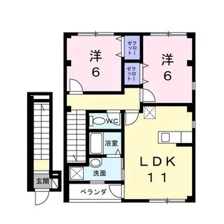 エル・シャローム輝【2階】の間取り