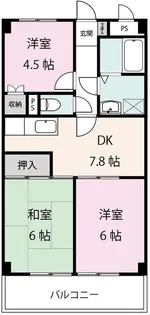 ベル・コリーヌ・メイ【4階】の間取り