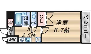 ハイツJUN3号館【4階】の間取り
