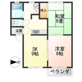 ローレルさくら【1階】の間取り