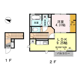 ラシードII202【2階】の間取り