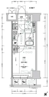 CREST TAPP新横浜【5階】の間取り