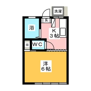 ハイツヒロ【1階】の間取り