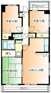 クレアーレ壱番館【2階】の間取り