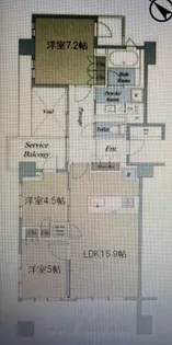 プラウド赤坂【8階】の間取り