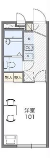 レオパレスアンドロメダ【1階】の間取り