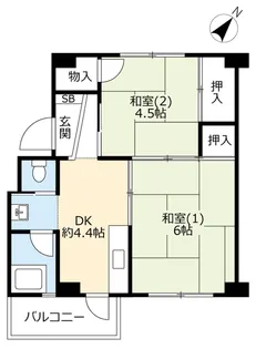 UR助松【1階】の間取り