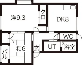 フリーデン F棟【2階】の間取り