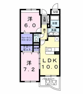 カーサベーネA【3階】の間取り