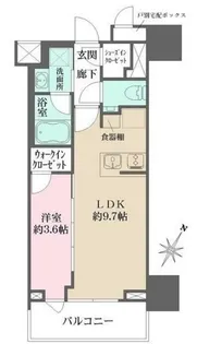 ザ・パークワンズ日本橋人形町【2階】の間取り