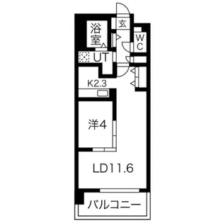 THE MUSE栗山【5階】の間取り