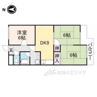 第3サンコウハイツ【4階】の間取り