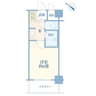 フォルトゥナ日本橋【6階】の間取り