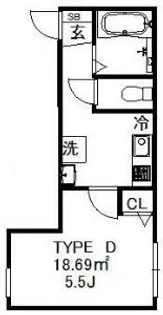 Belle Noire K【4階】の間取り