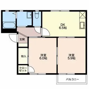 シャーメゾン大町【2階】の間取り