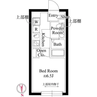 プランドール市川【1階】の間取り