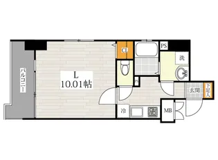 サン博多駅南【9階】の間取り