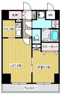 エスポワール錦【8階】の間取り