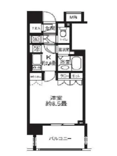 ライオンズシティ白金高輪【6階】の間取り