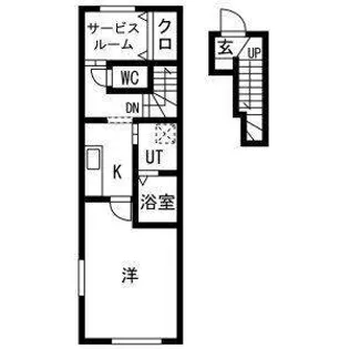 Mid Fair(ミッドフェア)【2階】の間取り