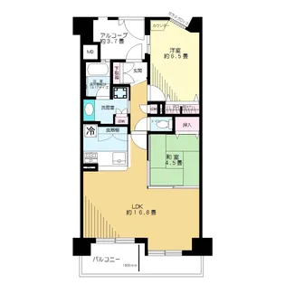 ベルメゾン上池台エミネンス【8階】の間取り