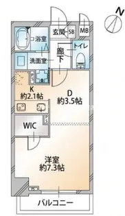 オーキッドレジデンス千代田岩本町【2階】の間取り