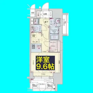 プレサンス広小路通 葵【14階】の間取り