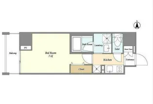 CASSIA上野入谷【3階】の間取り