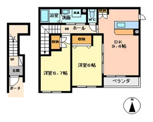 エトワールリセII【2階】の間取り